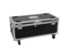 Roadinger Flightcase 4x AKKU Multiflood IP 18x10W RGBW Wash CRMX with Charging Function