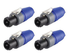4x Neutrik Speakon NL2FX 'Plug 2 Pole' Kabel