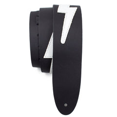 Perris 218 2.5" Famous Guitar Strap With Lightning Bolt Black