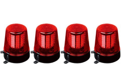 4 X Ibiza LED Red Beacon XL