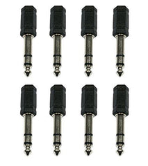 8x Accu-Cable 1/4" Jack 6 vers Mini Jack Convertisseur