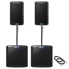 2x Alto TS12S Aktiver 12" 2500W Subwoofer 2x TS410 10" 2000W Lautsprecher inkl. Kabeln und Stangen