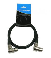Accu-Cable 3-poliges rechtwinkliges XLR-Mikrofonkabel – 1,5 m