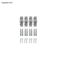 Global Truss F34 PL 0.25m Stage Black Truss (F34025PL-B)