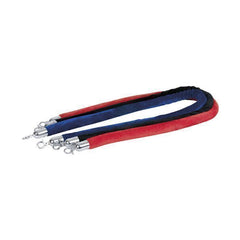 Showgear Velvet Rope, Black,Silver Hook Length 150 cm