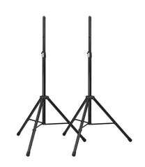 2x K&M Heavy Duty PA Speaker Stand Adjustable Black Tripod *B-Stock