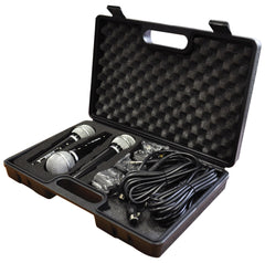 Soundlab Dynamic Vocal Kit with 3 Mics, Leads and Carry Case