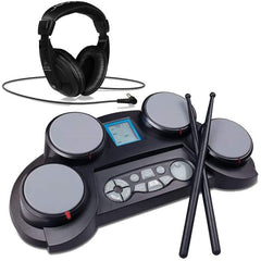 Medeli DD61 Elektronische Drum Machine mit Sticks und Kopfhörern