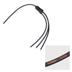 eLumen8 Moulded Y Split, 3 Way 0.5m Tails - 2.5mm Bare Ends