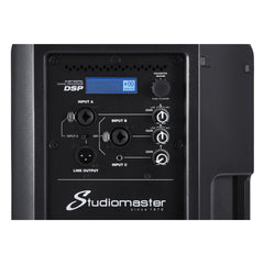 2x Studiomaster Vortex 15A 15" Active PA Speaker 1400W Bluetooth