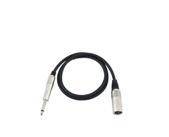 Omnitronic Adapterkabel XLR(M)/Klinke Mono 0,9M Schwarz