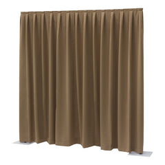 Wentex Rideau P&amp;D 300(l) x 400cm(h) cm marron Dimout 260 g/m2 plissé 