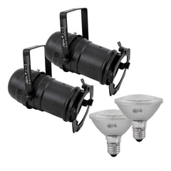 2x Eurolite PAR 30 Éclairage Peut Projecteur Industriel Rétro avec Ampoule LED Blanc Chaud
