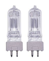 2x GE T18 500w GY9.5 Theatre Lamp