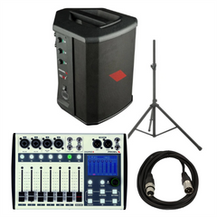 Proel DIGIPAD8 8 Channel Digital Mixer + FreeOneX Battery Speaker bundle