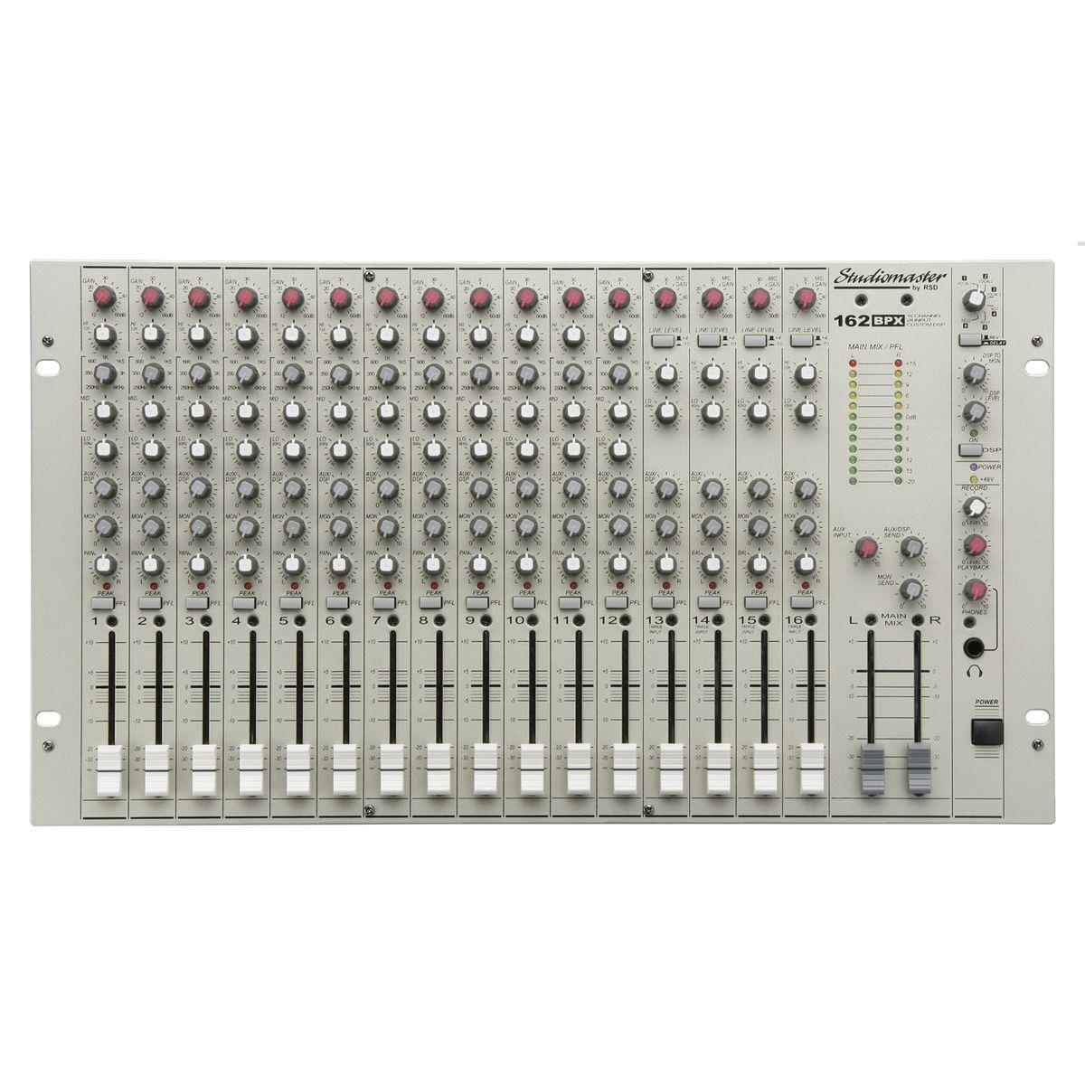 Studiomaster 162BPX Rackmount 16CH 28 Input Audio Mixer Sound PA Studi ...