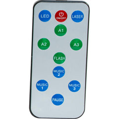 Ibiza TINYLED-LASRGB Battery Pocket Size 3W RGB LED & Laser Effect