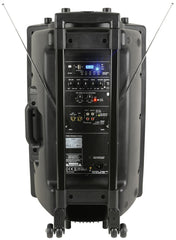 QTX QR15PA Portable PA System with Wireless Mics & USB Player *BSTOCK*