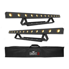 2x réglettes LED Chauvet COLORband Q3 avec sac