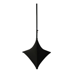 Ibiza Light Lycra Stand Sleeve 0.7M Black Cover for PA Speaker Stand DJ Disco