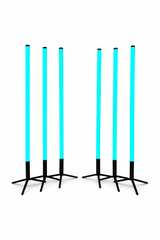 Thor LED RGB Tube Set of 6 Battery DJ Lighting inc Case