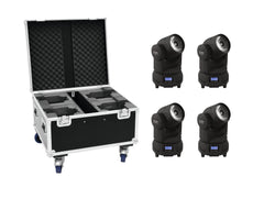 Eurolite Set 4x LED TMH-X1 têtes mobiles avec étui