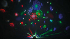 QTX Crystal Blaze: Tabletop LED Light Effect with GOBO RGBW