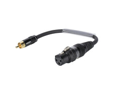 Sommer Cable Adapterkabel XLR(F)/Cinch(M) 0,15M Schwarz