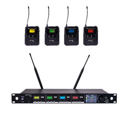 Chord TU4 – Quad Beltpack Headset PLL Tuneable UHF Wireless Microphone System
