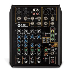 RCF F-6X 6 Channel Mixing Console Recording Karaoke Multi FX Mixing Desk