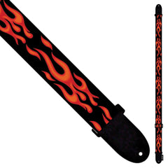 Perri 702  Webbing Strap Red Flames