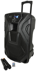 qtx Busker-15 PA + 2 x VHF mics + USB/SD/FM/BT *B-STOCK*