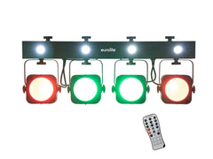 Eurolite LED KLS-190 Compact Light Set 4 x RGB 30W Spot Lighting DMX Parbar