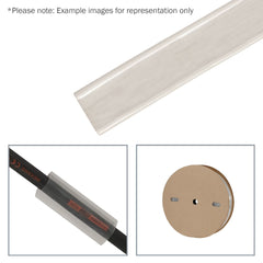 eLumen8 38.1mm (1 1/2″) Heatshrink Tubing, 2:1 Clear, 50m