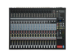 Omnitronic LMC-3242FX Mischpult, 24-Kanal-Studioband-PA, USB-FX-Kompressor-Rack