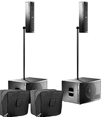 2x FBT CS1000 Vertus System (Black) inc. FREE Covers & Cables