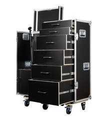 Showgear Drawer Case 3- 6 drawers Production Flightcase & space for 15 mic stands