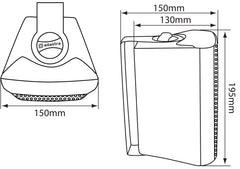 Adastra BC4V-B 100 V 4" Haut-parleur de fond intérieur Noir Système de sonorisation