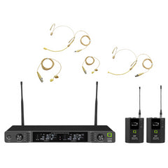 Q Audio QWM 1970 BP UHF Dual Channel Beltpack Wireless System CH70