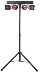 QTX Recharge DJ : Derby LED &amp; PAR Bar avec Trépied