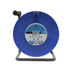 Masterplug 50m 13A 4 Socket HD Mains Extension Reel (HDCC5013/4BL)