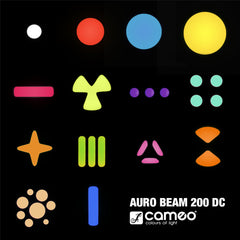Cameo AUROA BEAM 200 DC Beam Moving Head with Osram SIRIUS 132 W Discharge Lamp