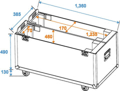 Roadinger Flightcase 2X Lcd Zl50