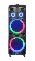 Intimidation NDR 7022 Speaker 3000W 2x 12" Portable Battery Bluetooth DJ Speaker *B-STOCK*
