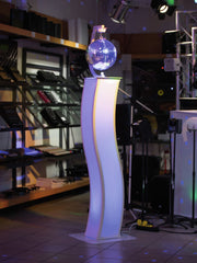 EUROLITE 2x Stage Stand 150cm courbé incl. Housse et sac, blanc
