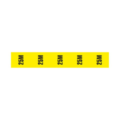 eLumen8 Cable Length ID Tape 24mm x 33m - 25m Yellow
