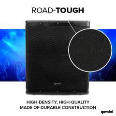 Gemini ZRX-S18P Active 18" Subwoofer 3400 Watt Class D