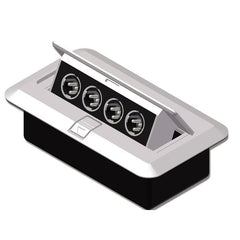 Adam Hall XLR Male Floor Box Plate Install Connection Panel