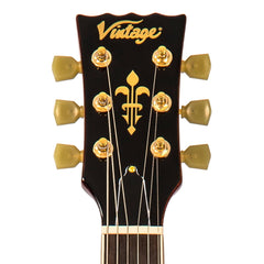 Vintage V100 Electric Guitar Mini Hb - Gold Top