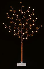 Premier 90cm Arbre en Cuivre LED Blanc Chaud Décoration Intérieure Extérieure de Noël